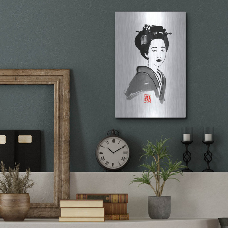 "Geisha Starring" par Pechane, H 16 po x l 12 po