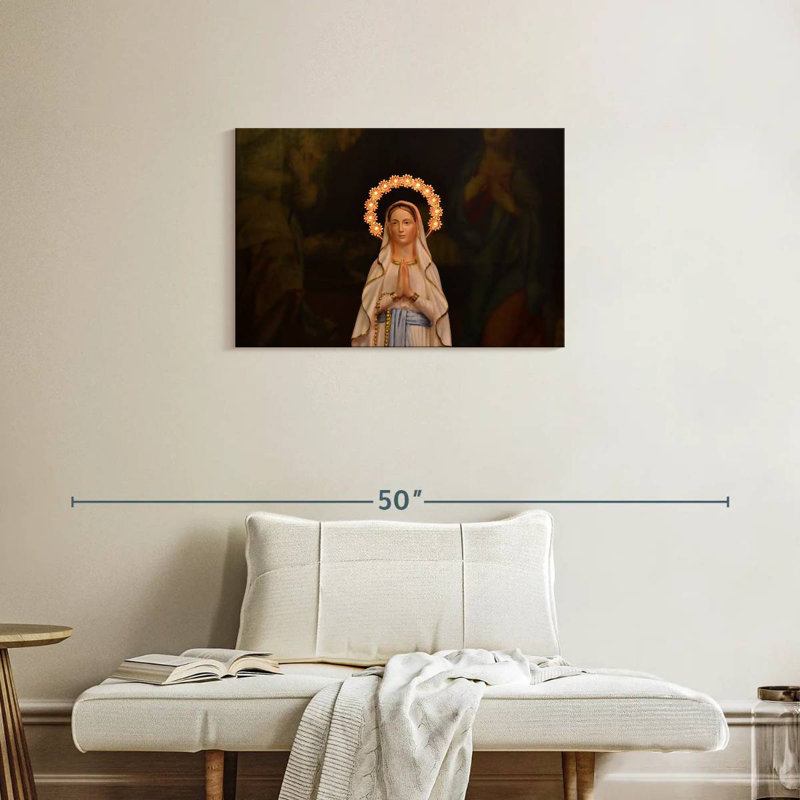 Adella, vierge Marie, priant, H 20 po x l 30 po