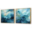 Ciacci - Ensemble de 2 collages carrés à spirales abstraites-101858858-101858859