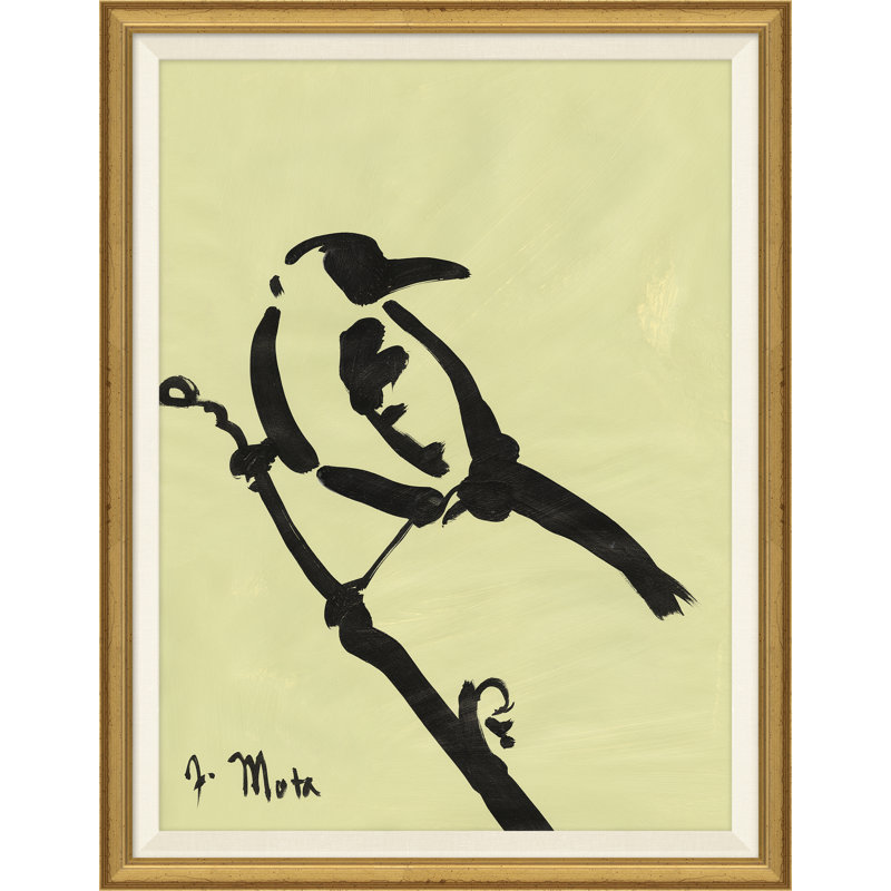 Joseph Mota " Bird Series VII " by Joseph Mota Painting Print