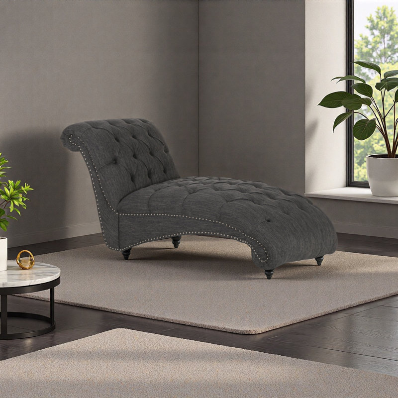 CHAISE LUNGE, Gris anthracite