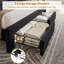 Bed Frame with 47" Tall Headboard, Velvet Upholstered Platform Bed w/2 Storage Drawers with Smooth Casters-232806305
