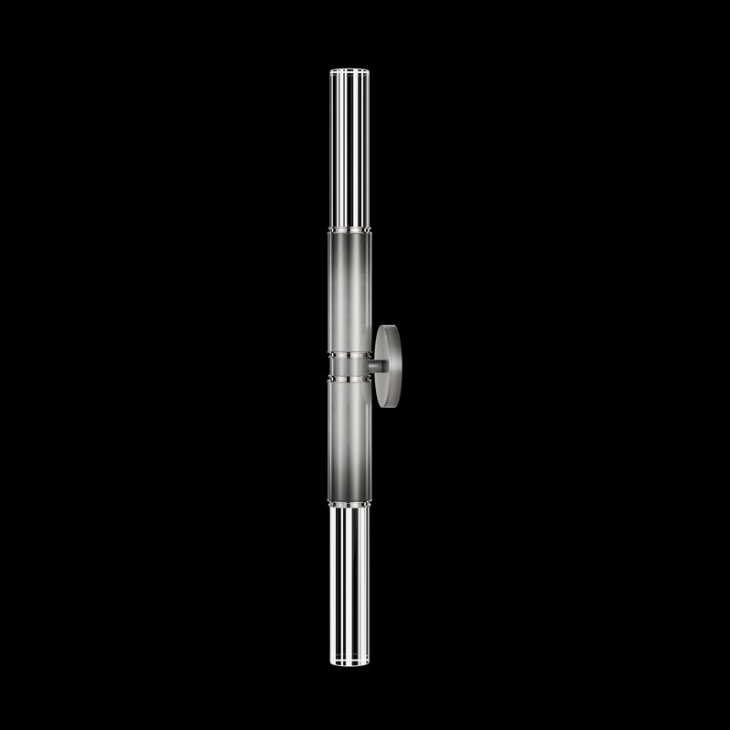 LED Wallchiere, Ombre Silver/Nickel/Smoke