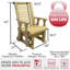 Fauteuil oscillant traité Amish Casual 600 lb-72018307
