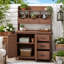 Banc de patio avec 6 tiroirs et armoire Farmhouse-361324036