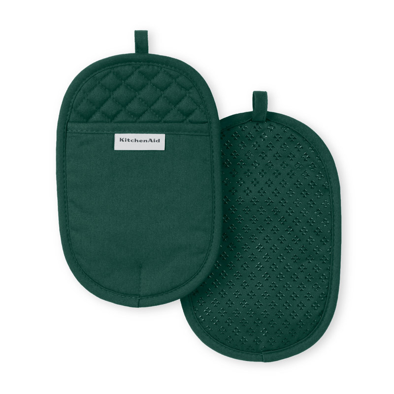 KitchenAid Asteroid Solid Diamond Potholder, Blue Velvet, 6.5" W x 10" L