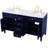 Rivers 60'' Double Bathroom Vanity with Marble Top-365916709