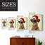 Christmas Drooly Christmas Dane, reproduction encadrée - bois massif-2145602223-2145602219