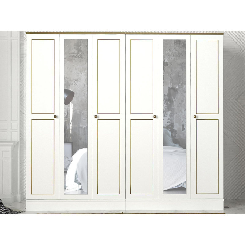 Braggs 4 Door Manufactured Wood Wardrobe