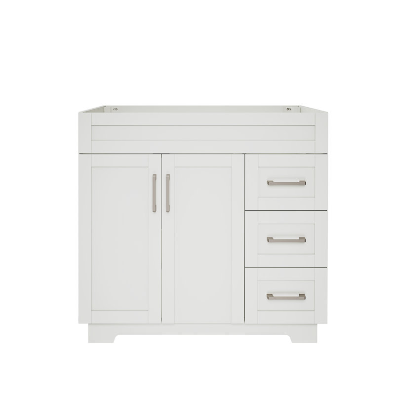 Meuble-lavabo moderne 36 po sans lavabo, simple