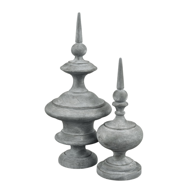 Grand objet décoratif Della, H 14,5 po x l 6,5 po x P 6,5 po