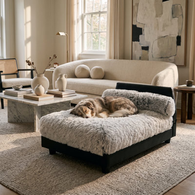 Mid-Century Orthopedic Elevated Pet Bed