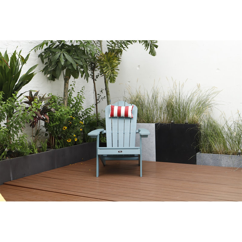 Ena Outdoor Adirondack Chair, Blue