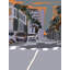 Little Santa Monica Boulevard Print by Deborah Blum