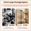 Range-chaussures en bois robuste à 9 niveaux avec tablettes réglables et rangement ouvert pour vestibule, couloir, salon et vestiaire