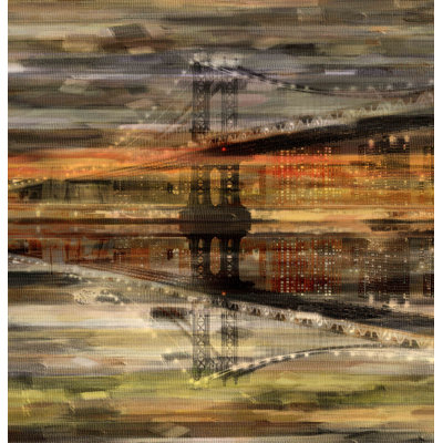 « night bridge » par parvez taj,, reproduction d’art sur toile tendue