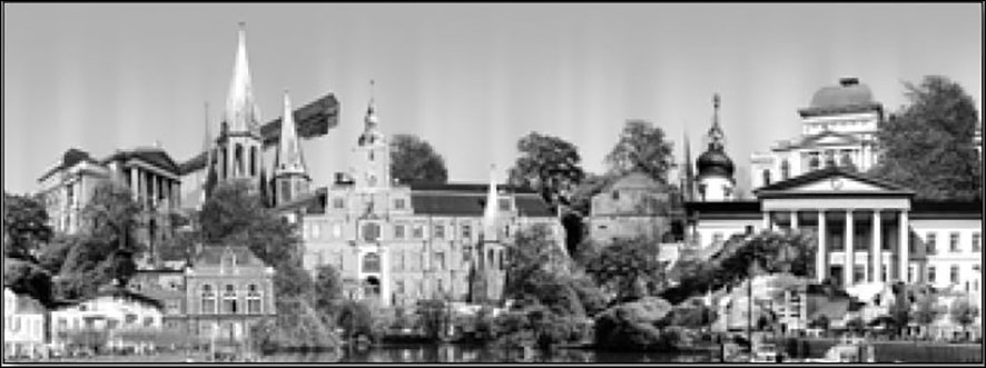 Oldenburg – Rahmenloser Panorama-Kunstdruck auf Floatglas