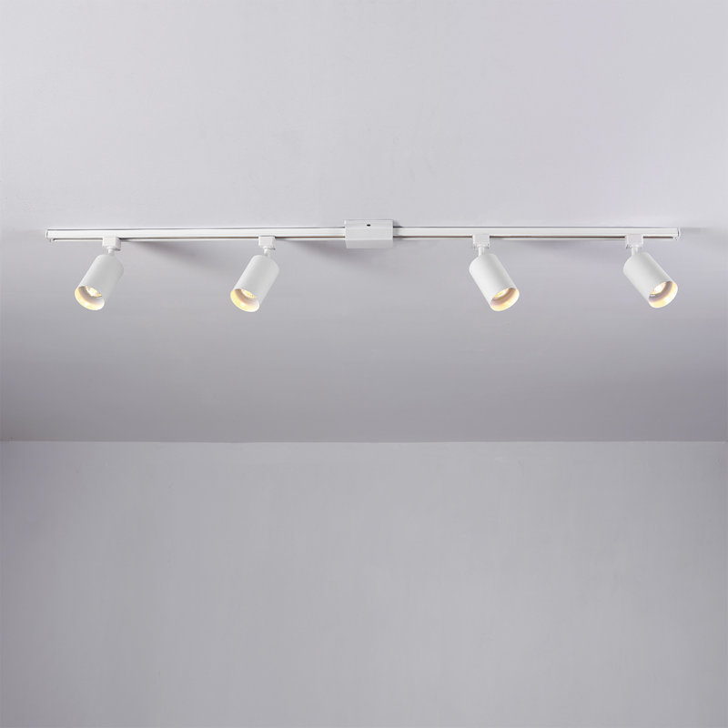 Ensemble d'éclairage sur rail 4 lumières 56 po Tribeca, Blanc