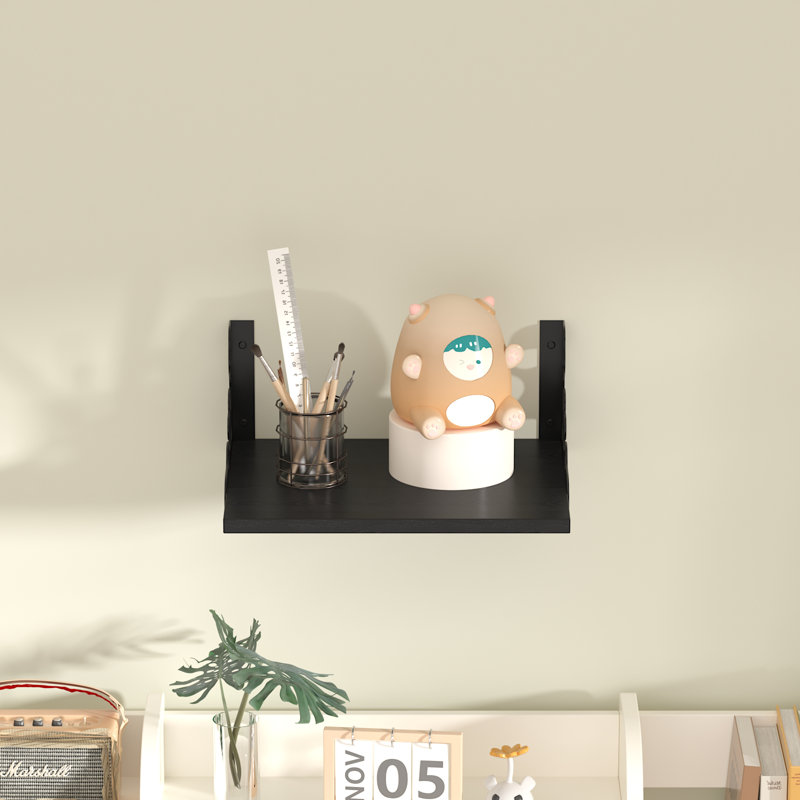 2 tablettes flottantes profondes de 2 pièces, tablettes de rangement murales en bois, tablettes flottantes profondes de 12 pouces pour le salon, rétro
