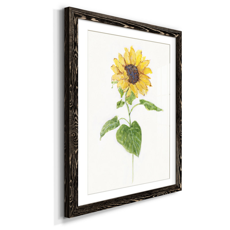 Tournesol I - impression, H 37,5 po x l 27,5 po x P 1,5 po, Noir