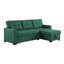 Upholstered Pull Out Sectional Sofa With Chaise-1781433060