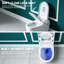 Toilette intelligente avec bidet de 17,1 po de hauteur ADA avec bidet, affichage numérique, siège chauffant, séchoir à air chaud, température de l'eau réglable, lavage féminin, veilleuse