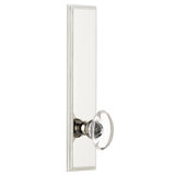 Grandeur Carré Tall Plate Single Dummy with Provence Crystal Door Knob
