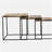 Natural and Black 3-piece Nesting Table