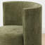 Chaise de bureau rembourrée en tonneau avec roulettes pour le bureau personnel-516070312