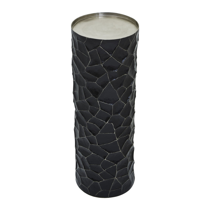 Anyelo Stainless Steel Table Vase, 112cm H x 28cm W x 28cm D, Black/White