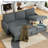 77.2" Upholstered Sleeper Sofa Bed-133079073
