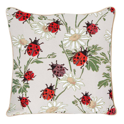 Housse de coussin - Coccinelle