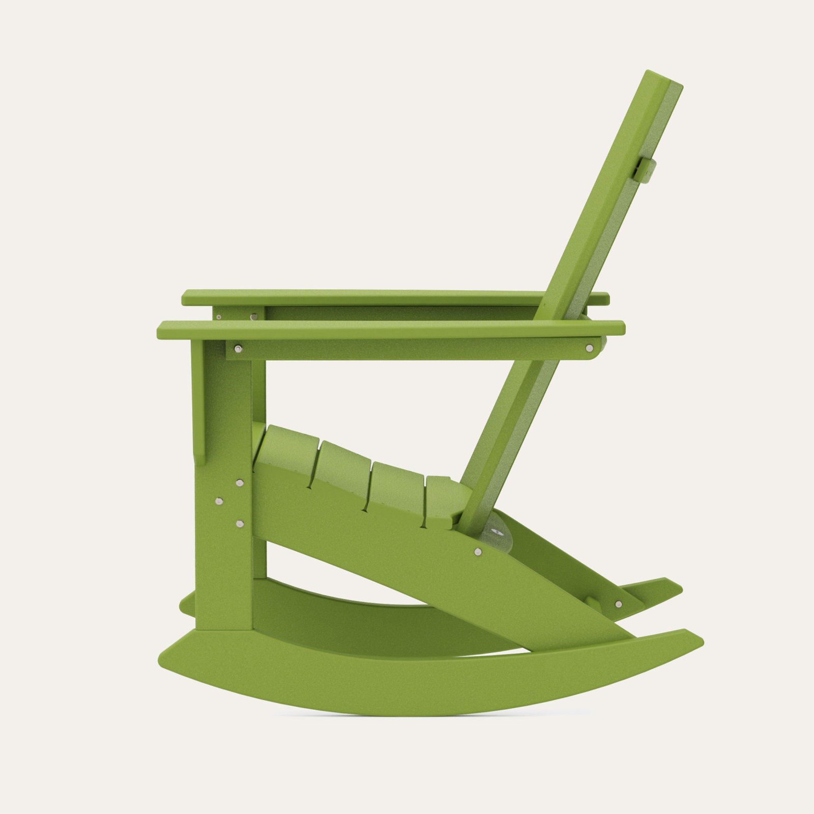 Modern Adirondack Rocker, Lime