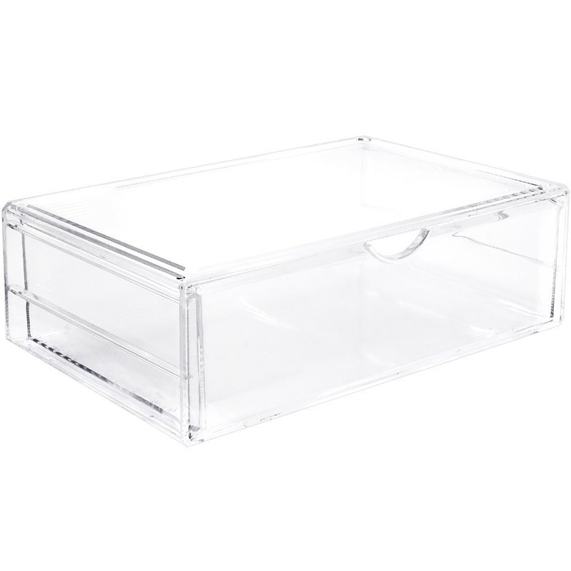 Sorbus Sorbus Single Cosmetic Acrylic Drawers for Organizing, Stackable, Large in Clear