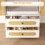 Garde-manger 70 po avec 6 organisateurs de porte et 2 tablettes coulissantes - blanc