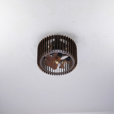 Ventilateur encastré moderne de 20 po, ventilateurs de plafond avec lumières (sans ampoules incluses) et télécommande, 6 vitesses, moteur à courant continu silencieux pour le salon, la chambre à coucher et la cuisine