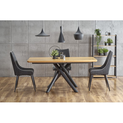 Adylenne Metal Base Dining Table
