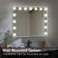 Miroir de salle de bain avec lumières
