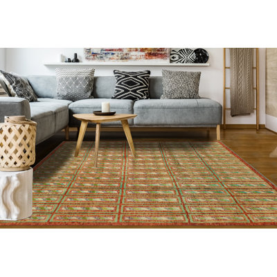 Keannah One-of-a-Kind 5'10 X 8'2 New Age Wool Area Rug in Rust