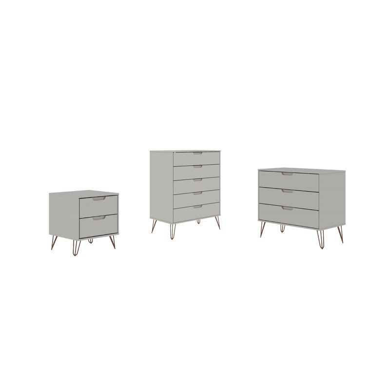 Ensemble de table de chevet 3 pièces