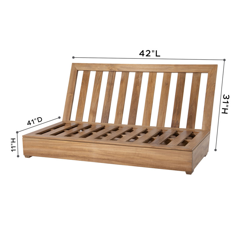 Canapé modulaire d'extérieur Arrin, Saphir