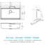 Évier de cuisine encastré en quartz noir 33 po x 22 po, concept de poste de travail et robinet escamotable, cascade simple en composite de quartz incandescent 33 po x 22 po, polyvalent