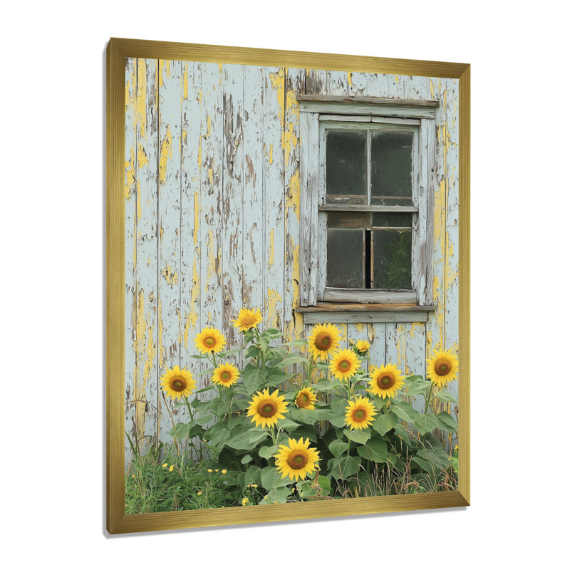 Gilstrap - Floral Canvas Prints, H 20 po x l 12 po, Reproduction encadrée d'une seule photo, Doré