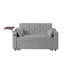Canapé-lit moderne en velours gris clair, bois d'ingénierie, mobilier de salon polyvalent