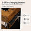 40cm W Metal Bedside Table