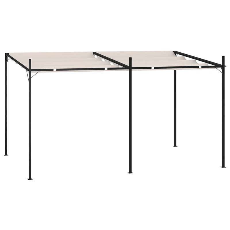 Tenafly Iron Patio Gazebo, Cream