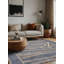 Tapis bleu lavable à la machine-1369471444