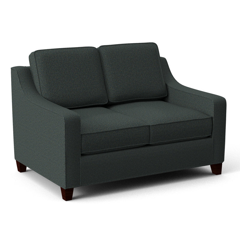 Clark 54" Square Arm Sofa Bed, Empire Mahogany, Connelly Peacock