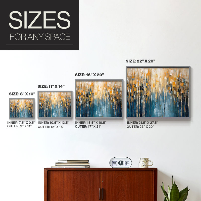 Série florale - Cxxxviii - reproduction encadrée, H 8 po x l 10 po, Gris