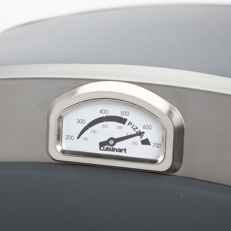 Cuisinart Stainless Steel Countertop Propane Pizza Oven in Gray